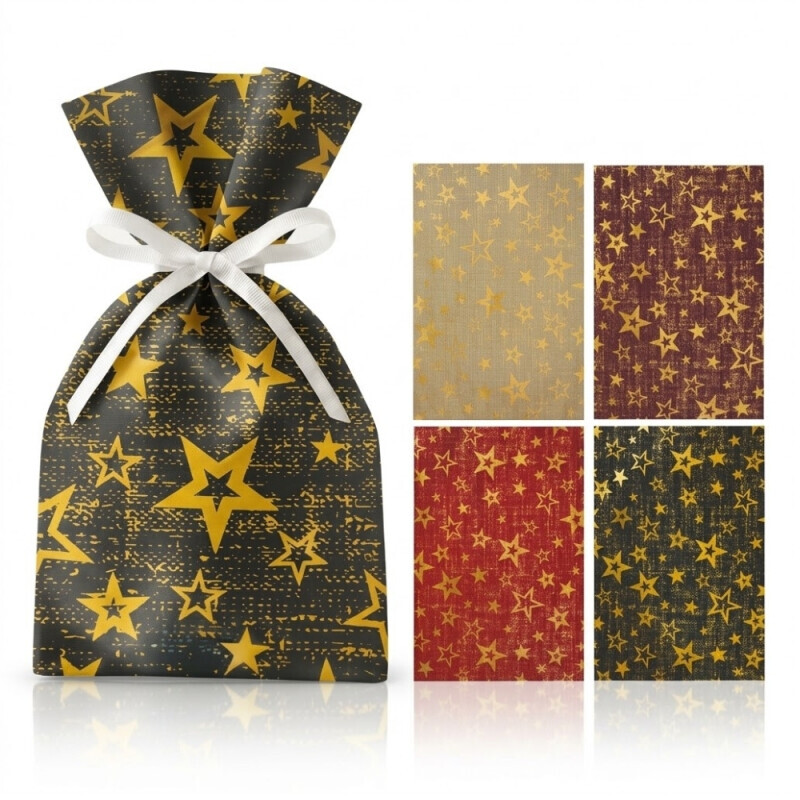 MFP vánoční sáček 16*25cm Textil (100/krt)