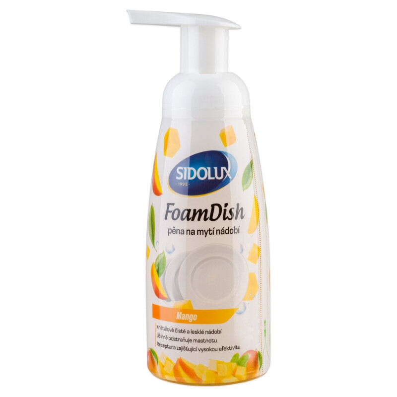 Sidolux 300ml Pěna na mytí nádobí  Mango (12/krt)