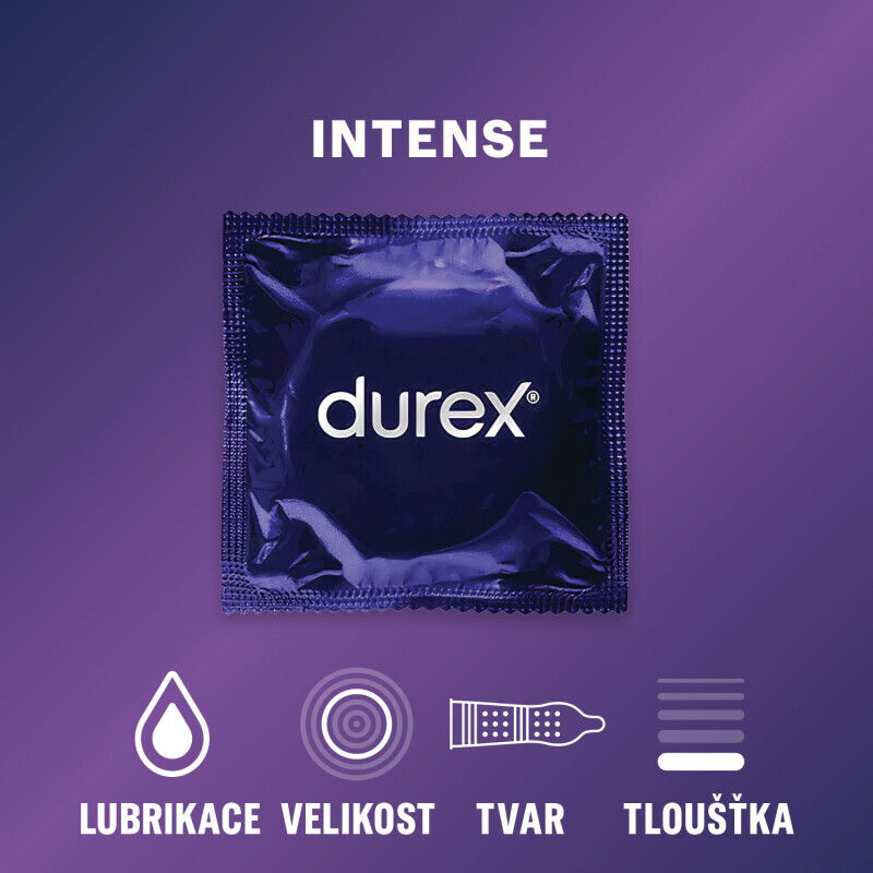 Durex Kondom 3ks Intense (24/bal 288/krt)