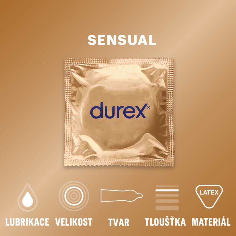 Durex Kondom 3ks Sensual (24/bal)