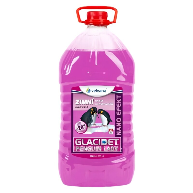 Glacidet Zimní směs do ostřikovačů 4l -20°C Penguin Lady (3/bal)