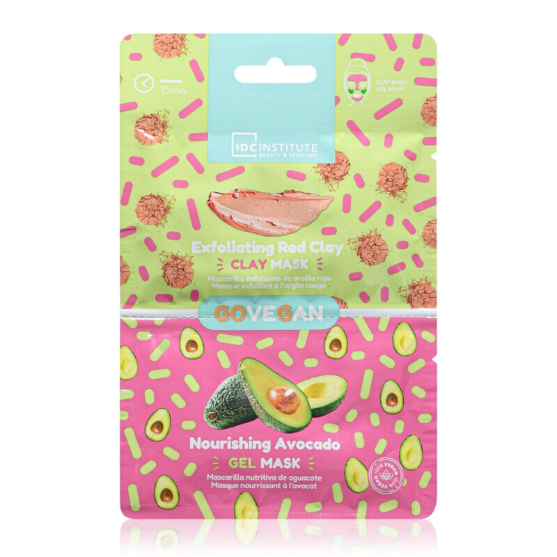 IDC Maska na pleť 2*6ml N Red Clay&Avocado (12/bal)