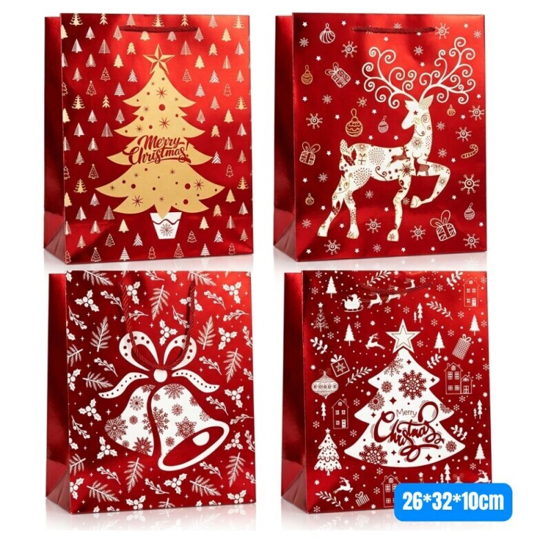 Vánoční dárková taška 26*32*10cm (12/bal 480/krt)