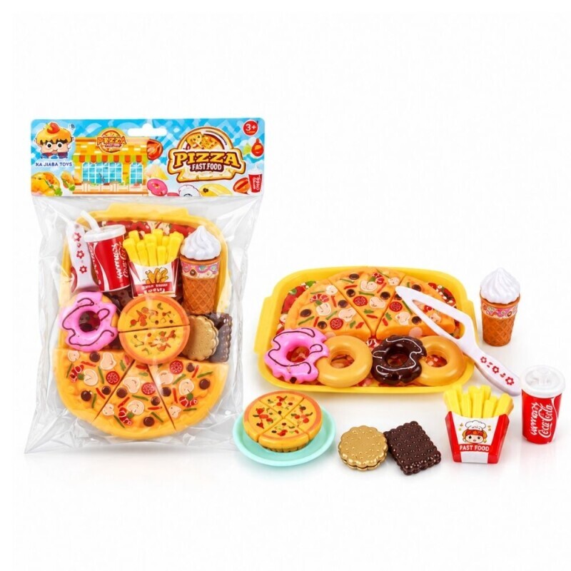 Plastové jídlo pro děti Pizza (54/bal 108/krt)