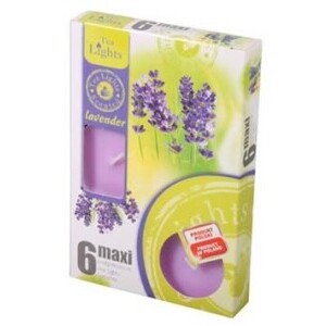 Admit Svíčka čajová Maxi 6ks Lavender (8/bal)