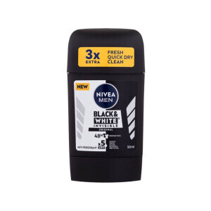 Nivea 50ml Stick New Black&White Original (5/bal 15/krt)