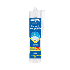 Ceys Silikon Koupelny a kuchyně 280ml bílý (15/krt)