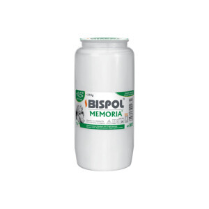 Bispol Svíčka hřbitovní olejová Memoria 4,5dni/310g White (16/krt)