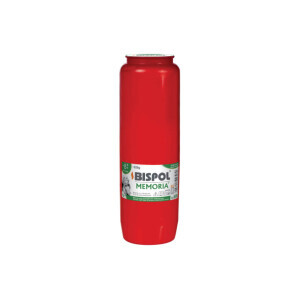 Bispol Svíčka hřbitovní olejová Memoria 8dni/520g Red (16/krt)
