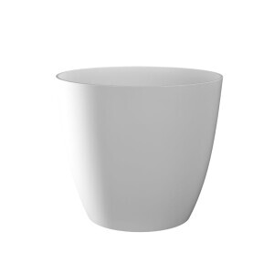 Květináč Ella lesh Ø15cm bílá (12/krt)