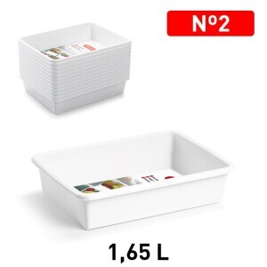 P.Forte Organizér do lednice 2l White (12/bal)