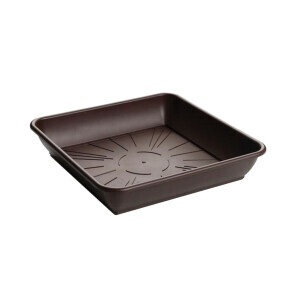 Miska pod květináč Quattro 20*20cm hnědá (6/krt)