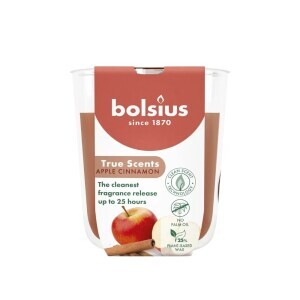 Bolsius Svíčka ve skle 80/73mm True Scents Apple Cinnamon (6/krt)