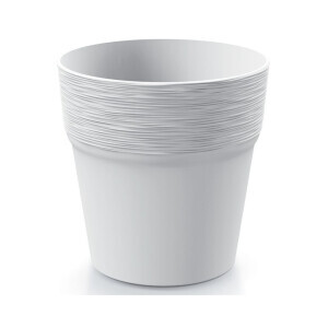 Květináč kulatý Furu 14,5cm bílý (10/bal 220/krt)