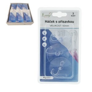 Háček s přísavkou 5cm/3ks (24/bal 288/krt)