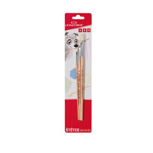 Concorde Štětec na VV 3ks ploché Natural (12/bal 240/krt)