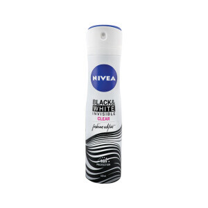 Nivea 150ml Spray F AP B&W Invisible Clear (6/bal 12/krt)