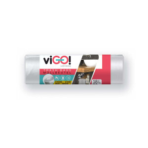 viGO! Pytel odpad. HDPE 18l/30ks White (80/krt)