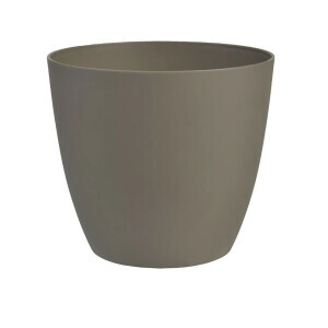 Květináč Ella mat Ø21cm taupe(7/krt)