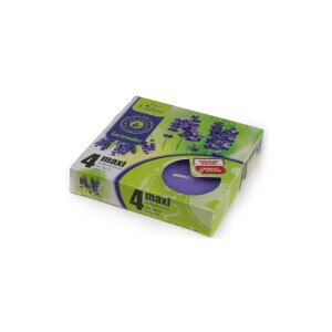Admit Svíčka čajová Maxi 4ks Lavender (10/bal)