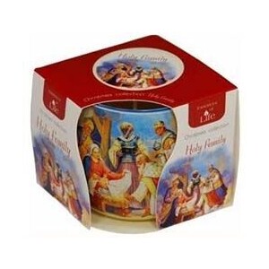 Admit Svíčka ve skle 100g Christmas Holy Family (12/bal)