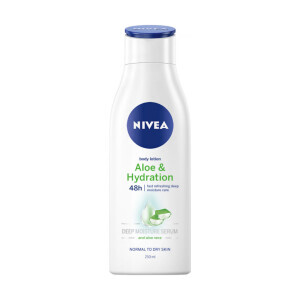Nivea 250ml Těl.mléko Aloe&Hydration (12/krt)