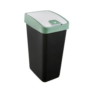 Odpadkový koš+víkem zelená 45L(4/krt)
