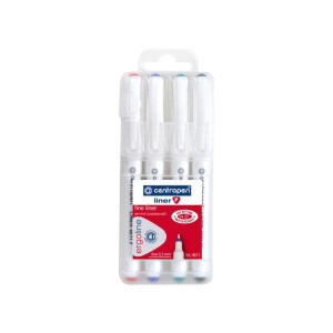 Centropen Popisovač Liner 4611 4ks etui (10/bal 50/krt)