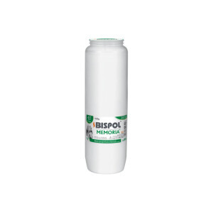 Bispol Svíčka hřbitovní olejová Memoria 8dni/520g White (16/krt)