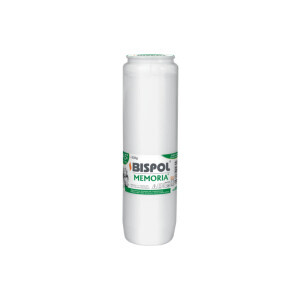 Bispol Svíčka hřbitovní olejová Memoria 4,5dni/330g White (24/krt)