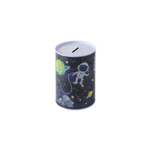 Pokladnička plechová 8*12,5cm Space (12/bal 72/krt)
