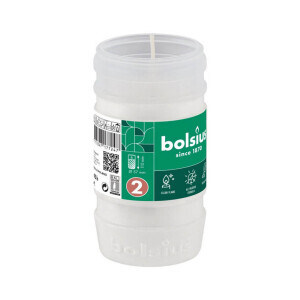 Bolsius Svíčka hřbitovní parafínová 45h/RP2 White (20/bal)