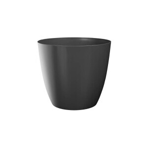 Květináč Ella lesh Ø21cm lesklý antracit (7/krt)