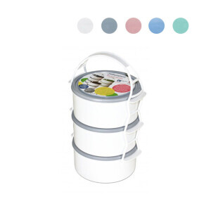 PP Jídlonosič plast 3patro 3*1,3l (10/krt)