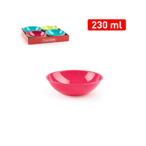 P.Forte Miska plast Mini kul.230ml Color (12/bal 288/krt)