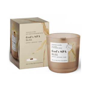 Bartek 150g Svíčka ve skle dřev.knot God’s Spa (12/krt)