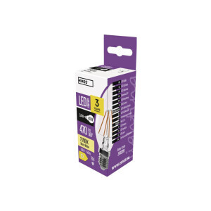 Emos Žárovka Led Filament Candle 3.4W E14 WW (10/bal 60/krt)
