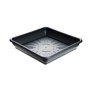 Miska pod květináč Quattro 30*30cm antracit (6/krt)