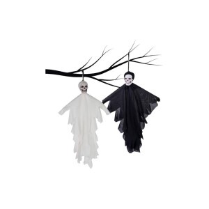 Haloween závěsná smrtka kostěná (12/krt)