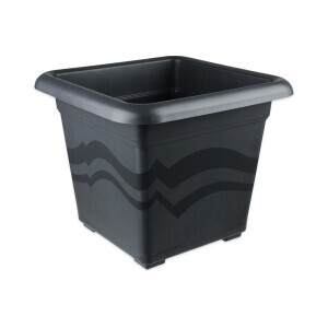 Květináč hranatý Quattro 30*30cm antracit (10/bal)