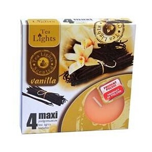 Admit Svíčka čajová Maxi 4ks Vanilla (10/bal)