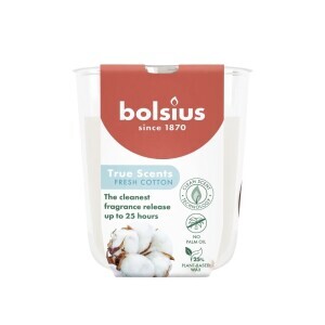 Bolsius Svíčka ve skle 80/73mm True Scents Fresh Cotton (6/krt)