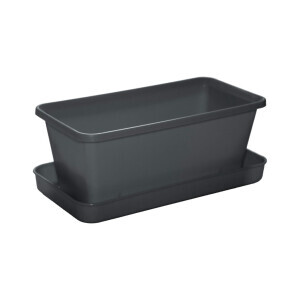 Truhlík s miskou 20cm antracit (42/krt)