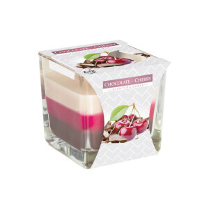 Bispol Svíčka ve skle SNK80/170g Chocolate-Cherry (6/krt)