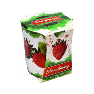 Admit Svíčka ve skle 90g Strawberry (6/krt)
