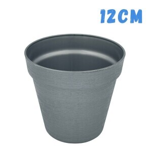 Květináč Loft Ø12 Silver(26/bal)