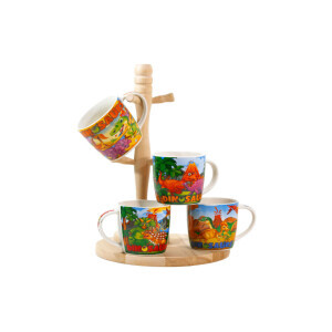 Hrnek keramika 350ml Dinosaurus (12/bal 48/krt)