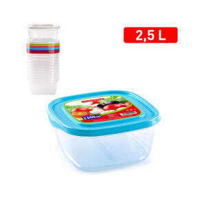 P.Forte Dóza plast Basic hran.2,5l Color (12/bal)