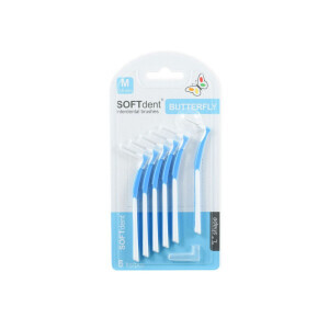 Soft Dent Mezizubní kartáčky Butterfly "L" 6ks M (12/krt)