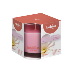 Bolsius Svíčka ve skle 95/95mm True Scents Magnolia (4/krt)